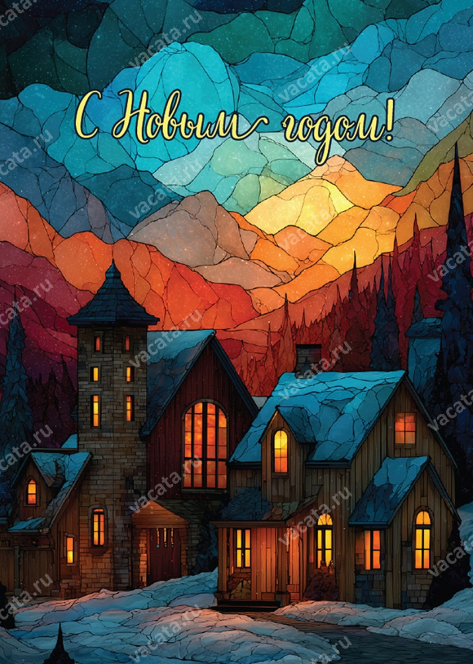 Открытка одинарная 10x15: Дом, где тебя всегда ждут /глянец/