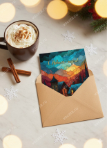 Открытка одинарная 10x15: Дом, где тебя всегда ждут /глянец/