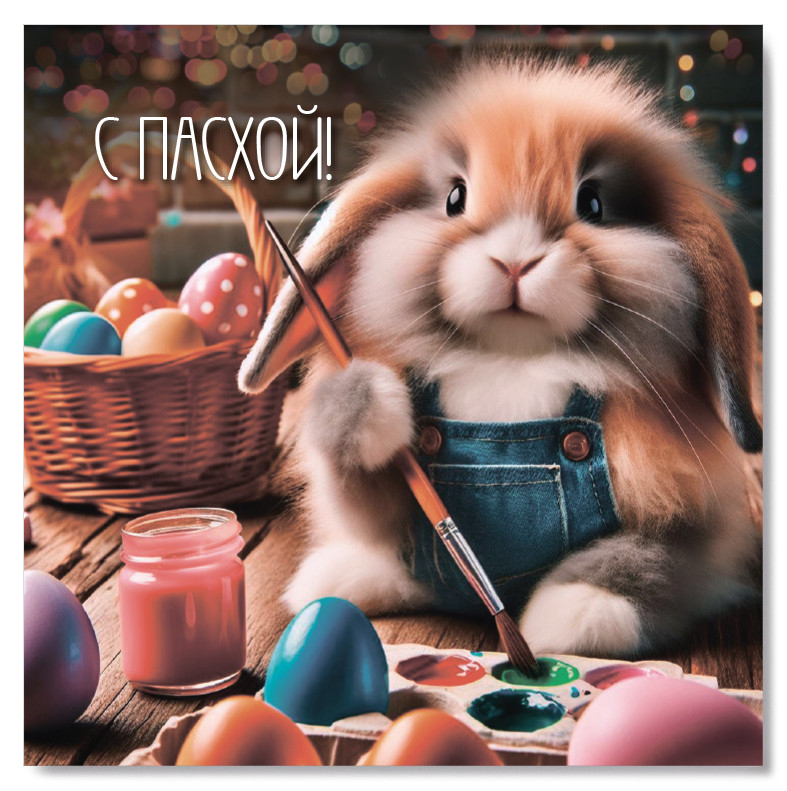 Блокнот c наклейками &quot;С ПАСХОЙ!&quot;