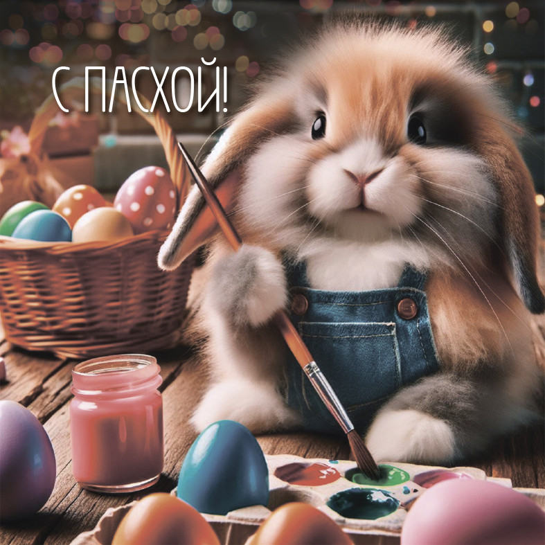 Блокнот c наклейками &quot;С ПАСХОЙ!&quot;