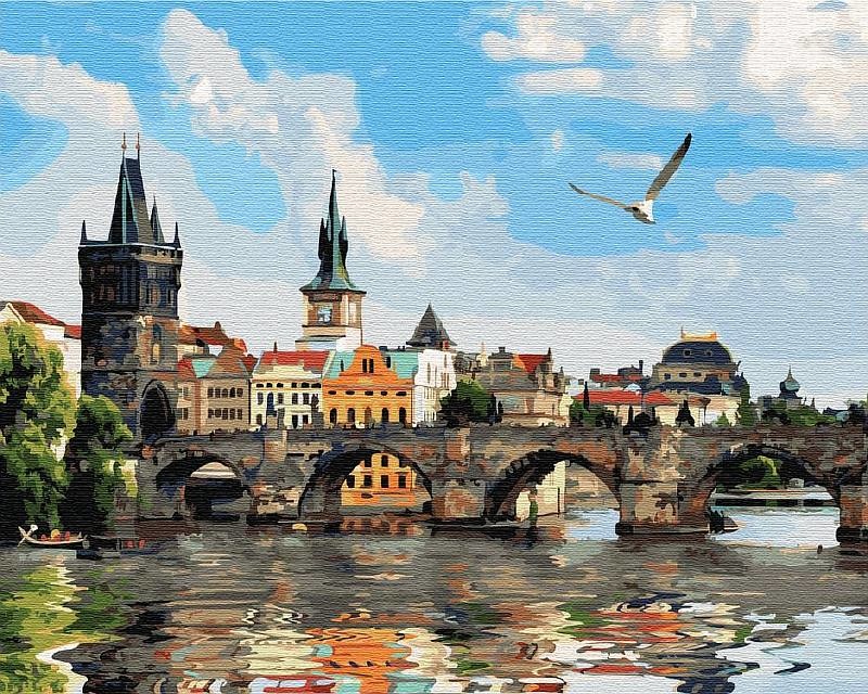 КАРТИНА ПО НОМЕРАМ. &quot;Знаменитые мосты Праги&quot; /40х50/