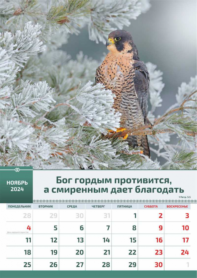 Перекидной календарь 2024: Слово Божье в каждый дом (6 листов)