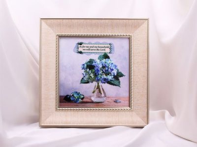 Картина в раме &quot;AS FOR ME AND MY HOUSEHOLD...&quot; /EP-03/