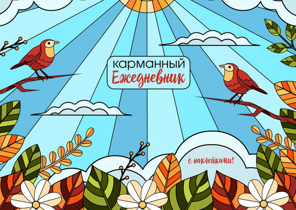 Ежедневник карманный с наклейками