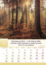 Перекидной календарь 2025: Слово Божье в каждый дом. 12 листов /Библейская лига/