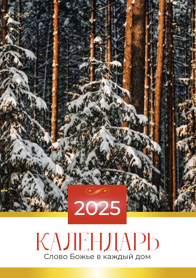 Перекидной календарь 2025: Слово Божье в каждый дом. 6 листов /Библейская лига/