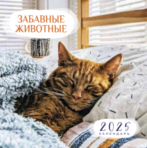 Перекидной календарь 2025: Забавные животные (детский) /Библейская лига/