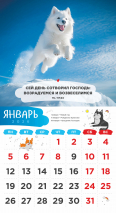 Перекидной календарь 2026: Забавные животные (детский) /Акварель/