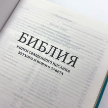 БИБЛИЯ 055 MG Бирюзовый, современный перевод, термовинил, золотой обрез, закладка /210х150/