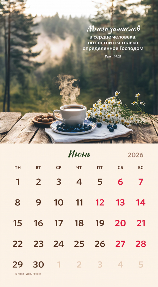 Перекидной календарь 2026: Библейская мудрость /Акварель/