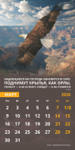 Перекидной календарь 2026: Достигая цели (мужской) /Акварель/