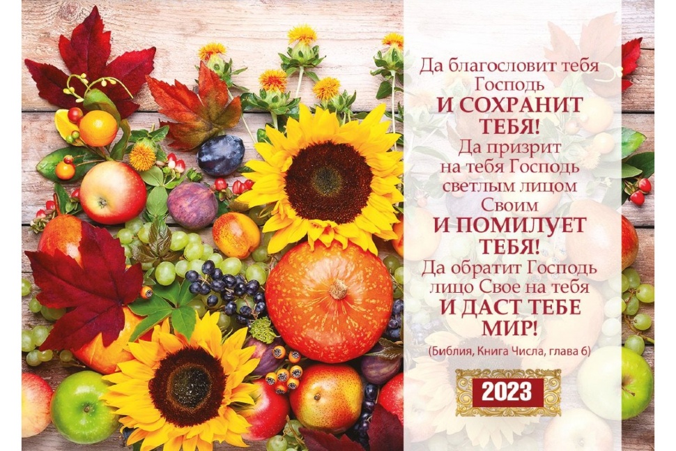 Карманный календарь 2023: Да благословит тебя Господь!