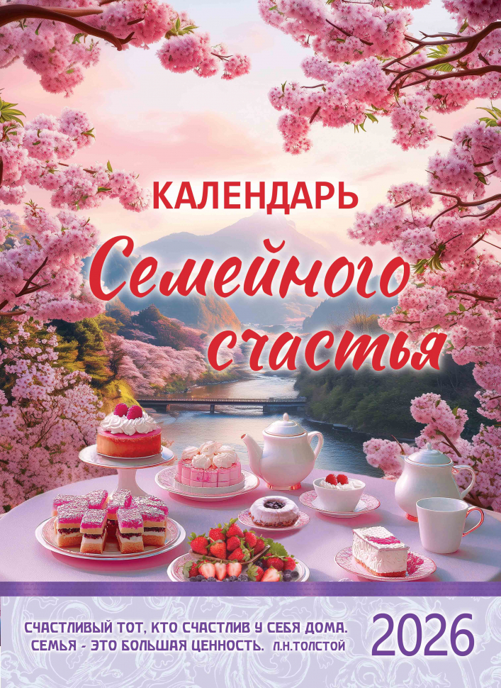 Перекидной календарь 2026: Календарь семейного счастья /350х250/