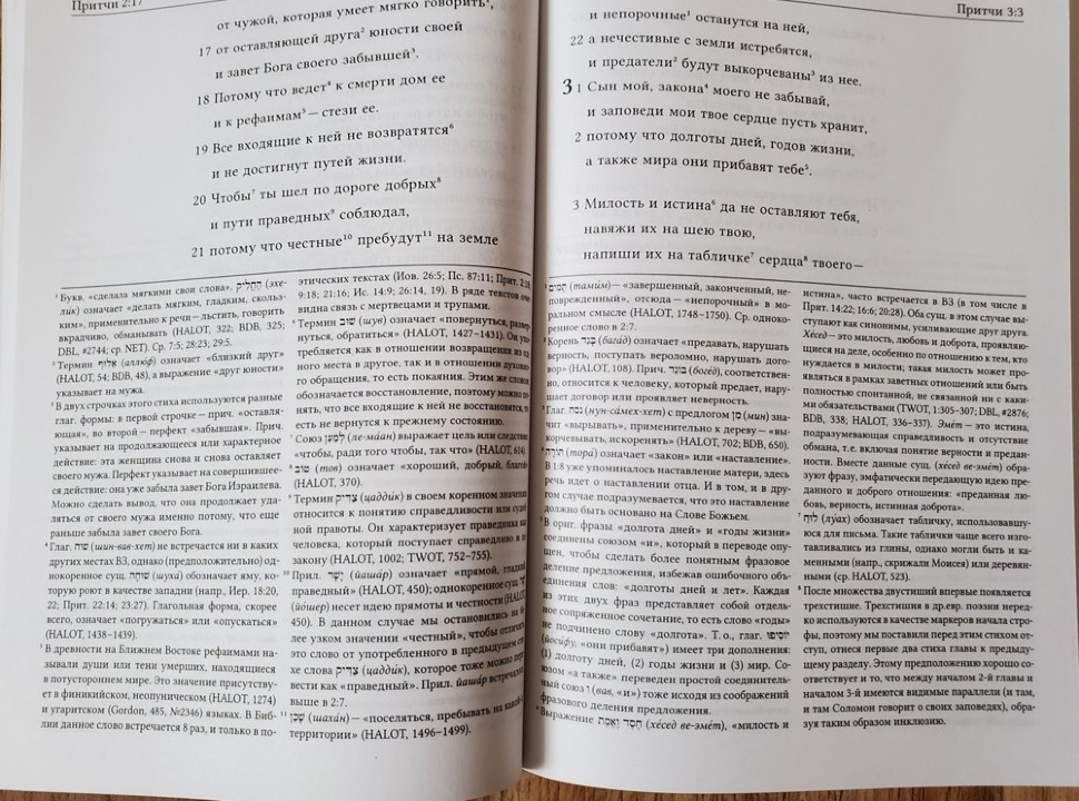 БИБЛИЯ ДЛЯ ИЗУЧЕНИЯ: Книга Притчей. Аннотированный перевод Прокопенко