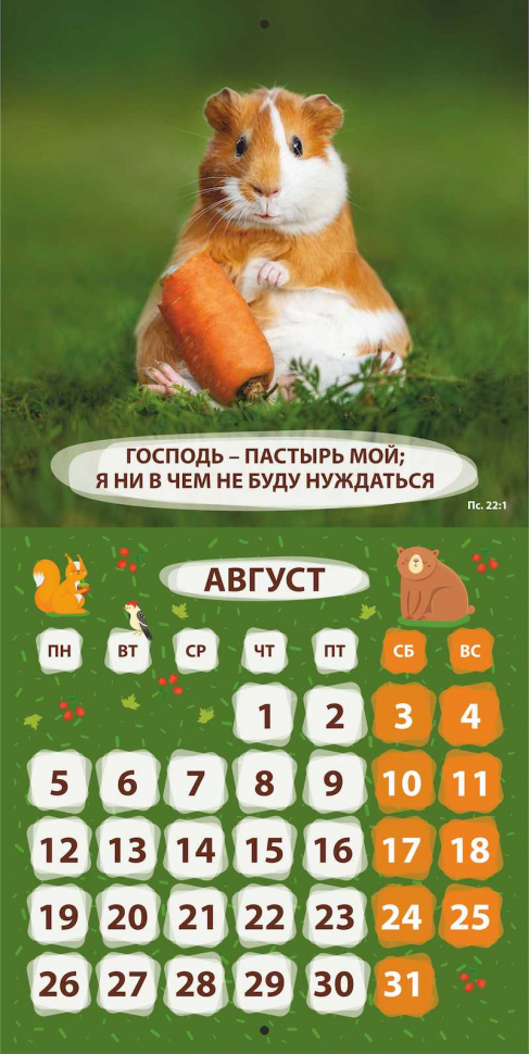 Уценка! Перекидной календарь 2024: Забавные животные (детский)