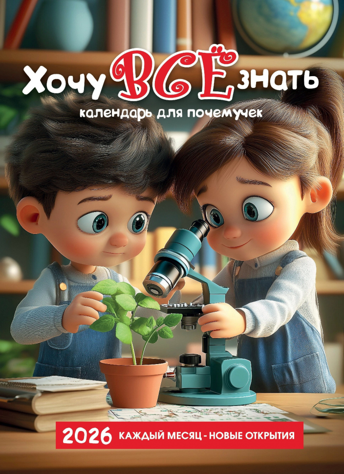 Перекидной календарь 2026: Хочу все знать /календарь для почемучек/