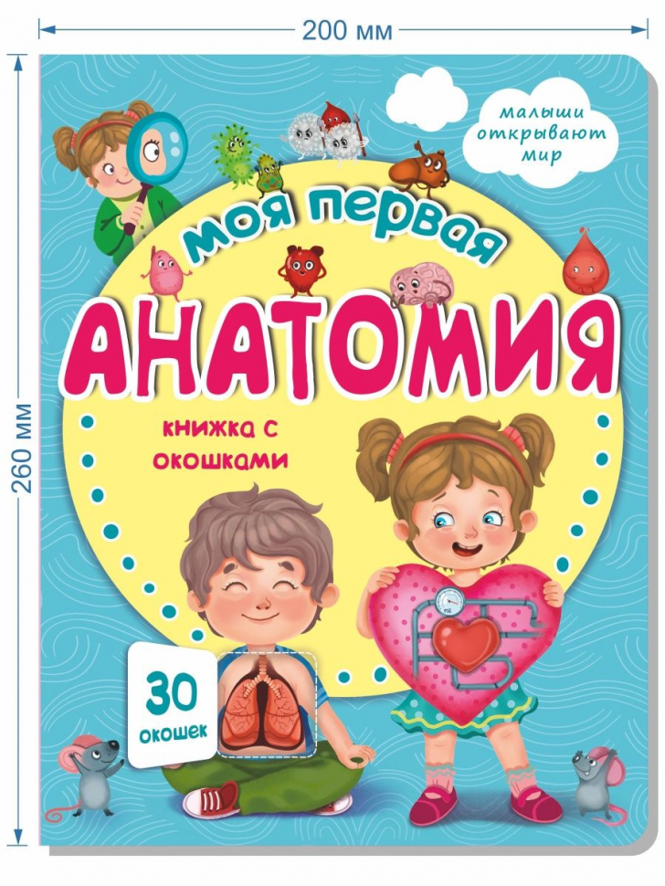МОЯ ПЕРВАЯ АНАТОМИЯ. Книга с окошками