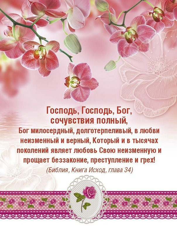 Открытка одинарная 6x8: Господь, Бог, сочувствия полный