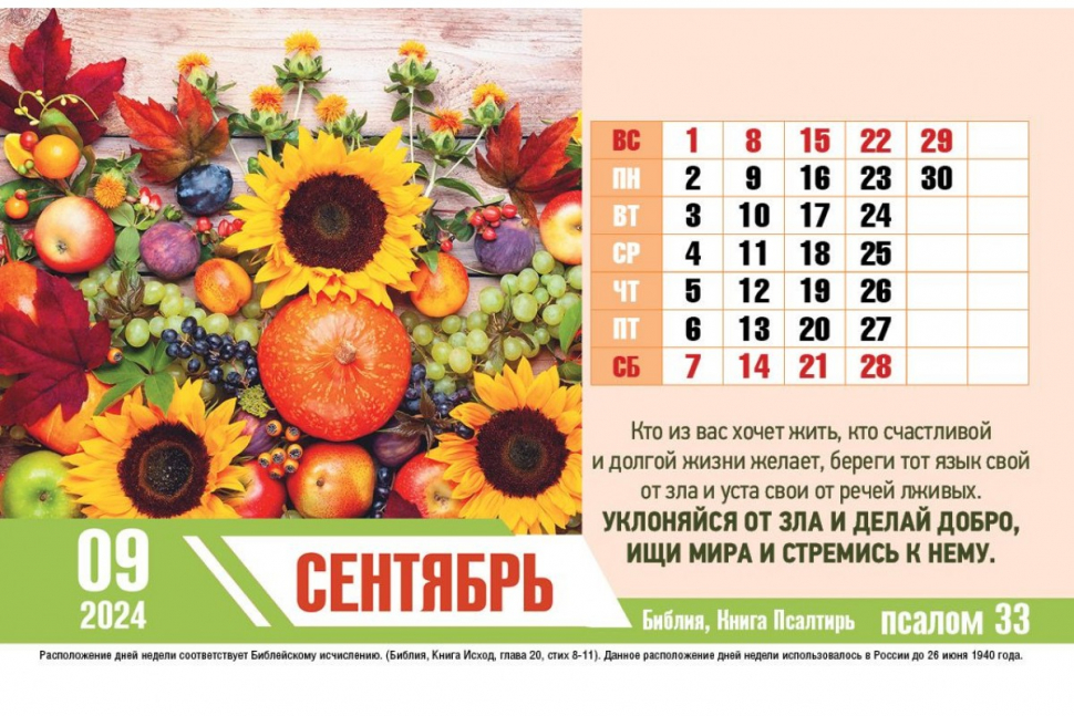 Уценка! Настольный календарь 2024: Псалмы радости /домик/