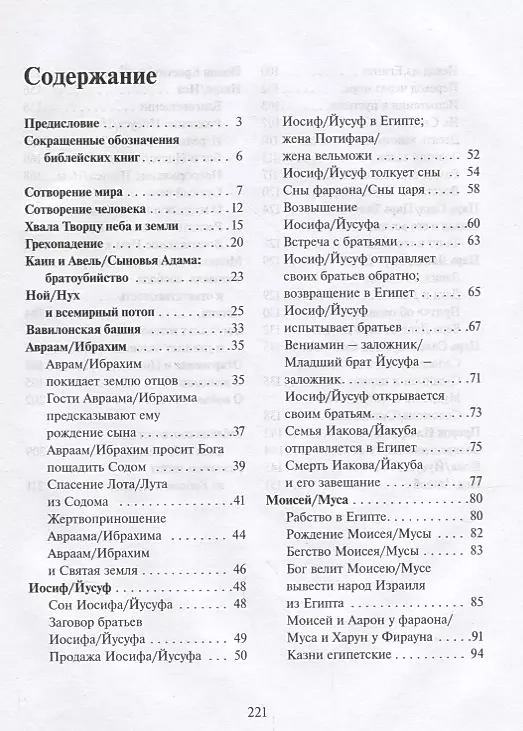 БИБЛИЯ И КОРАН. Параллельные места