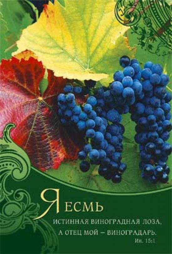 Блокнот &quot;Я ЕСМЬ ИСТИННАЯ ВИНОГРАДНАЯ ЛОЗА&quot; /Виссон/