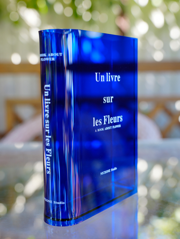 Ваза-книга для цветов /синий/