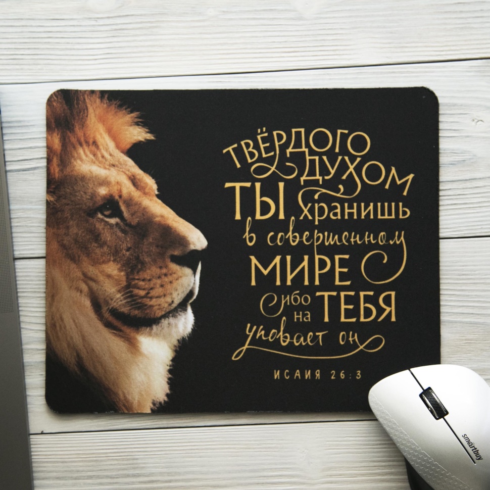 КОВРИК ДЛЯ МЫШИ: Твердого духом Ты хранишь в совершенном мире…
