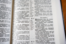 БИБЛИЯ КАНОНИЧЕСКАЯ 053 формат. Черный винил, надпись &quot;Библия&quot;, твердый переплет, параллельные места, синодальный перевод /185х120/
