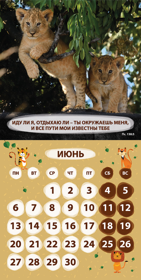 Перекидной календарь 2022: Забавные животные (детский)