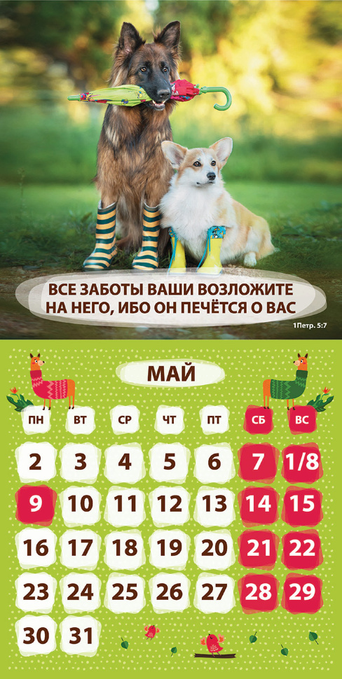 Перекидной календарь 2022: Забавные животные (детский)