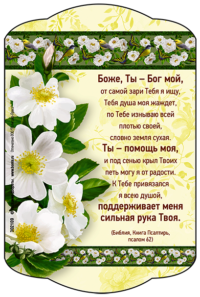 Магнит 10x15: Боже, Ты Бог мой!