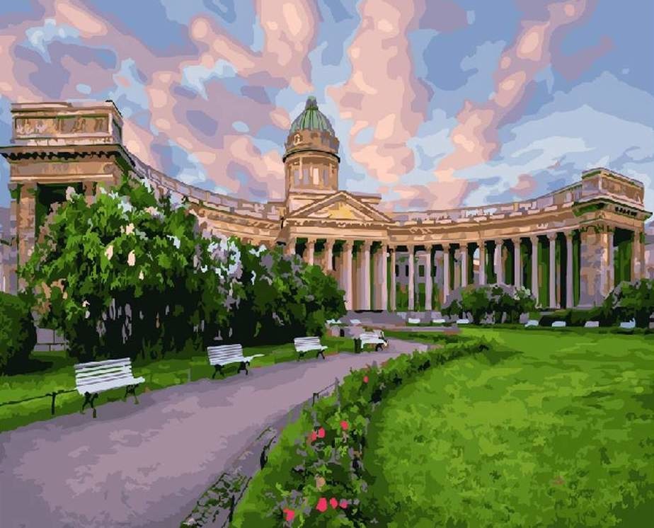 КАРТИНА ПО НОМЕРАМ. Казанский собор /40х50/