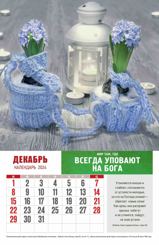 Перекидной календарь 2024: Мир вашему дому