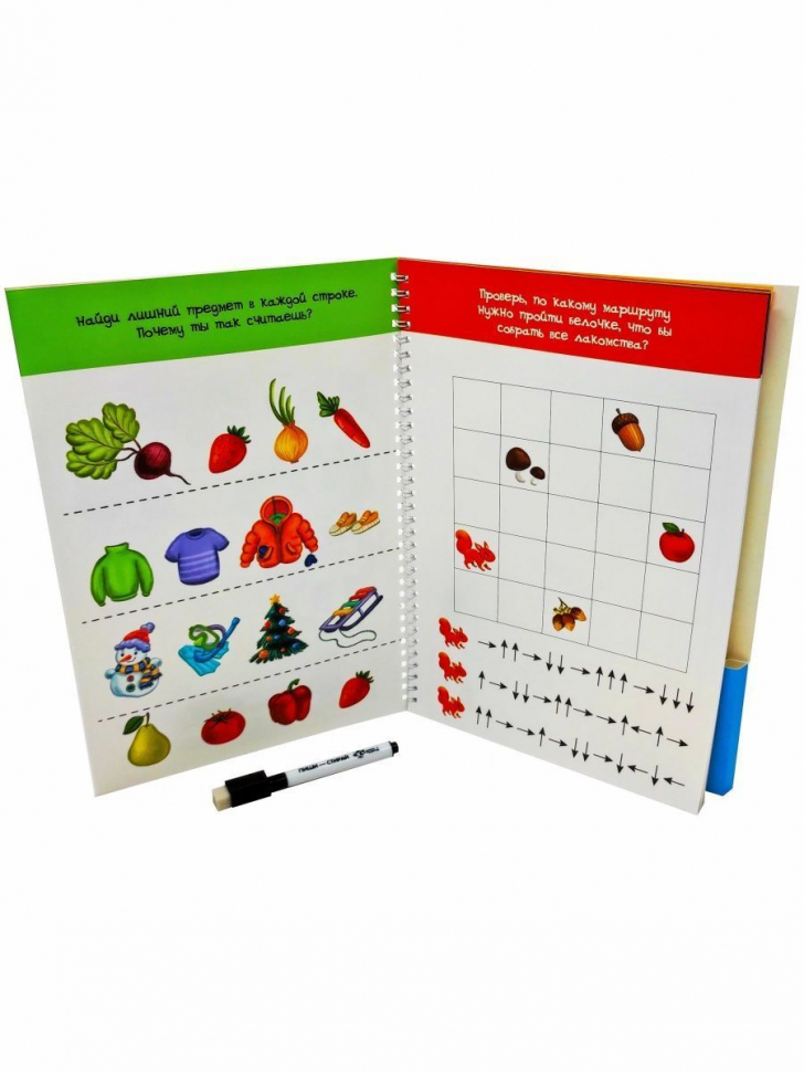 Развивающая книга-тетрадь ПИШИ СТИРАЙ /для детей 4-5 лет/