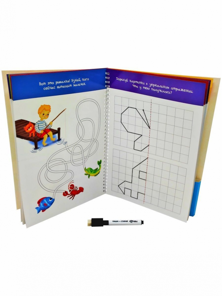 Развивающая книга-тетрадь ПИШИ СТИРАЙ /для детей 4-5 лет/