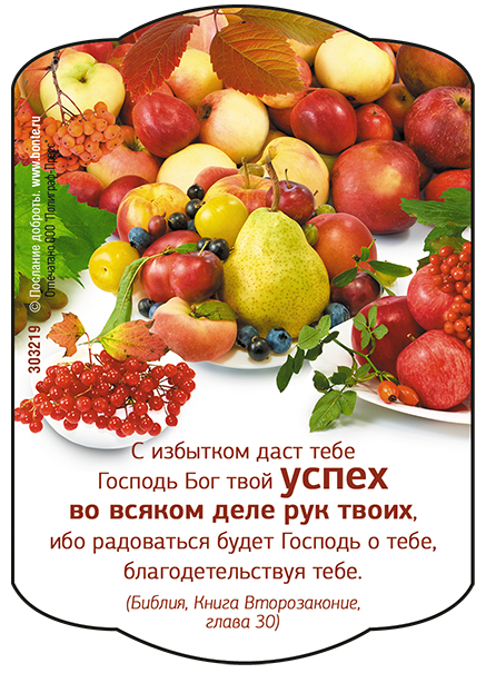 Магнит 7x10: C избытком даст тебе Господь