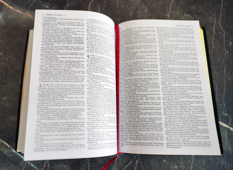 HOLY BIBLE. King James Version. Gift &amp; Award Bible. Библия Короля Иакова на английском языке. Словарь, карты, закладка, подарочная вкладка, слова Иисуса выделены красным /200х140/