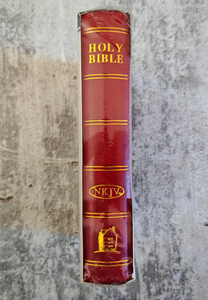 HOLY BIBLE. New King James Version. Pocket Edition. Библия Короля Иакова на английском языке. Новая версия, карманное издание, словарь, карты, закладка, слова Иисуса выделены красным /155х115/