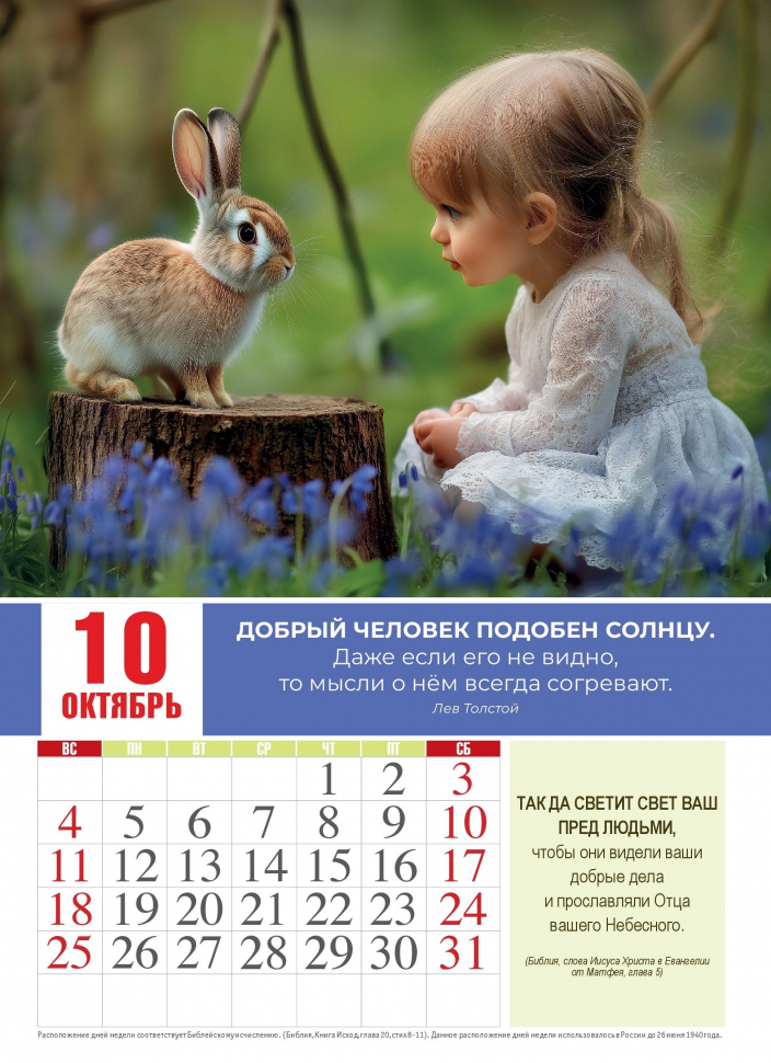 Перекидной календарь 2026: Притяжение доброты